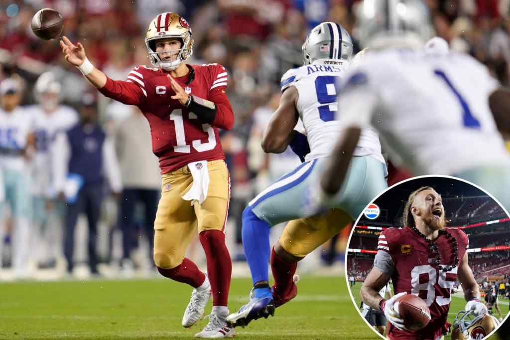 49ers' Quarterback Brock Purdy and Tight End George Kittle Shine in Dominant Win Against Cowboys